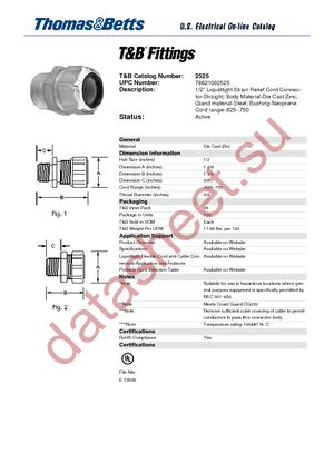 2525 datasheet  